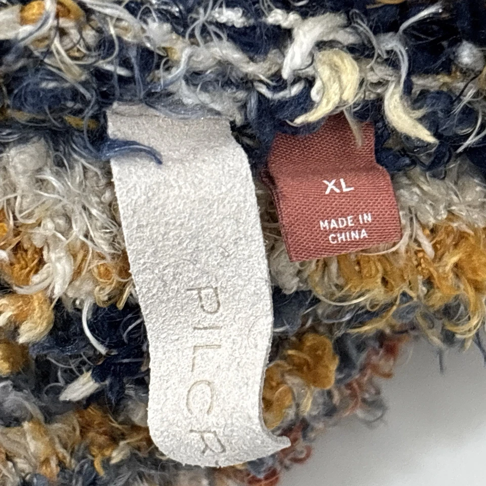 Chaleco Suéter Anthropologie Pilcro Mujer XL Espacio Abierto Tinte Texturizado Tejido Boho Foto 3 de 4