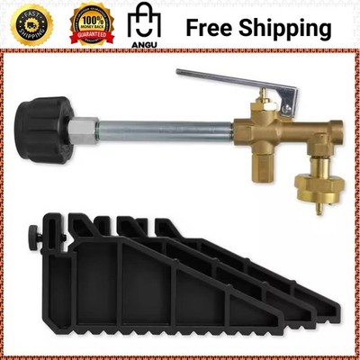 Refillable Propane Tank Adapter Kit Reusable Fuel Cylinder Fill Connection Set