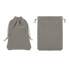 Headphone Bag, 2 Pcs 5.91x4.72 Inch Headset Carrying Pouch Gray