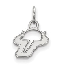 10k White Gold LogoArt University of South Florida Bull Extra Small Pendant