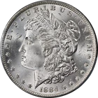 1884-O Morgan Silver Dollar PCGS MS64+ Blazing White Gem Strong Strike