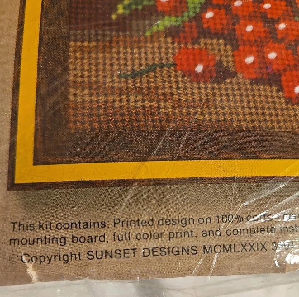 Kit de punta de aguja de colección Jiffy cerezas y flores Beth Rienstra JCPenney nuevo Foto 3 de 4