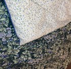 Vtg Laura Ashley Bramble Berry Green Floral Twin Comforter Reversible Usa
