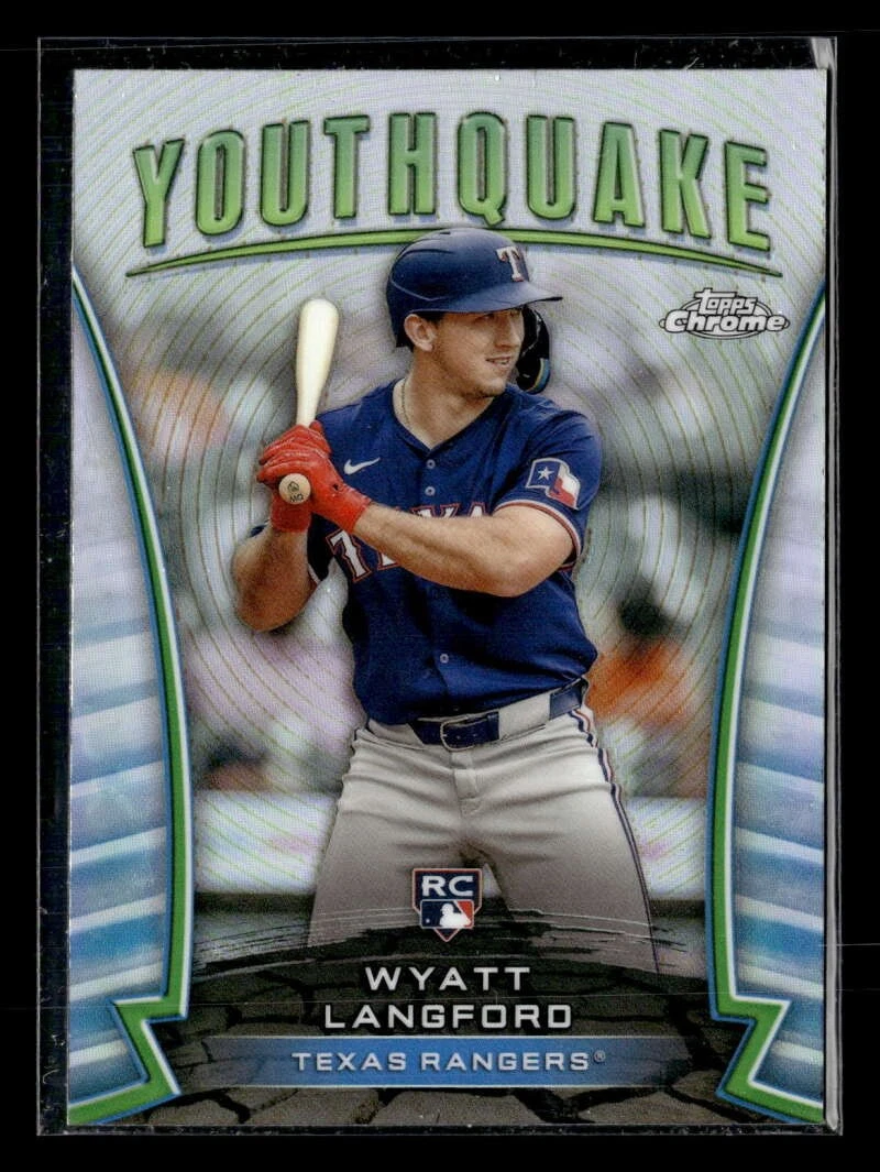 2024 Topps Chrome Update Wyatt Langford Youthquake #YQ-57 Rookie UX645