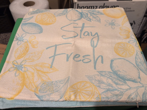 Farm Fresh Lemons Throw Pillow Case Cover Summer Farmhouse Decor 15.75" x 15.75" - Picture 3 of 4