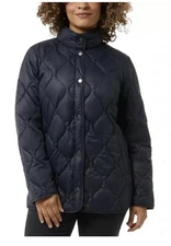 32 Degrees Quilted Women’s Button Up Jacket - Navy- Size Small  **NEW**