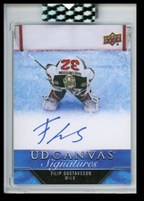 2023-24 Upper Deck Clear Cut Canvas Signatures Filip Gustavsson Auto #CS-FG