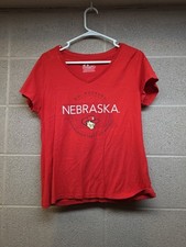 NEBRASKA HUSKERS GO BIG RED  t-shirt Size MED Russell