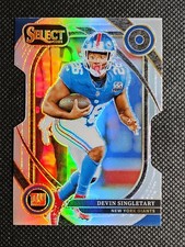 Devin Singletary 2024 Panini Select Club Level #250 Silver Prizm Die-Cut Giants