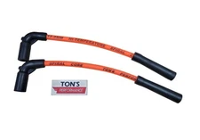 Ton's 10MM Thick Harley Sportster Coil Relocation Orange Spark plug wires 07+