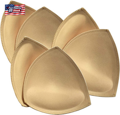 DAYKIT 3 Pairs Removeable Push up Triangle Bra Pads Inserts for Bikinis Top Spor