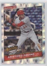 2020 Panini Donruss Highlights Silver 59/349 Aristides Aquino #H-8 0t2