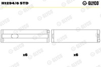 Glyco H1294/6 STD Kurbelwellenlager FüR VW