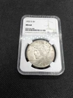 Nice 1922-S Peace Dollar $1 US Coin NGC MS62 Graded Mint State 62 90% Silver VTG