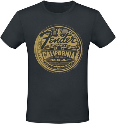 Fender T-Shirt Herren California schwarz Band-Merch, Bands, Nachhaltigkeit