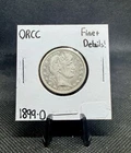 1899-O 90% Silver Barber Quarter (Fine + Details)