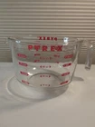 Vintage PYREX Glass Measuring Cup 8 Cup 2 Liter 2000ml Batter Bowl Red Markings