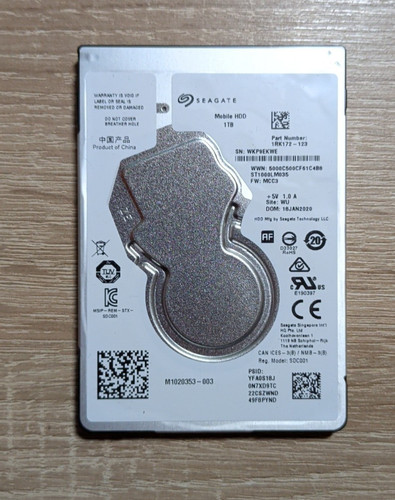 Seagate 1TB 2,5" Festplatte SATA III ST2000DM001-1ER164