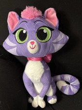 Disney Store Puppy Dog Pals Hissy Purple Cat Plush 12