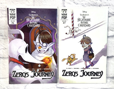 NIGHTMARE BEFORE CHRISTMAS NBC ZERO'S JOURNEY #6 & #7 Tokyopop Comics 2018