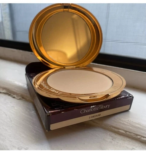 Charlotte Tilbury Airbrush Flawless Finish Setting Powder -Medium #2 NEW