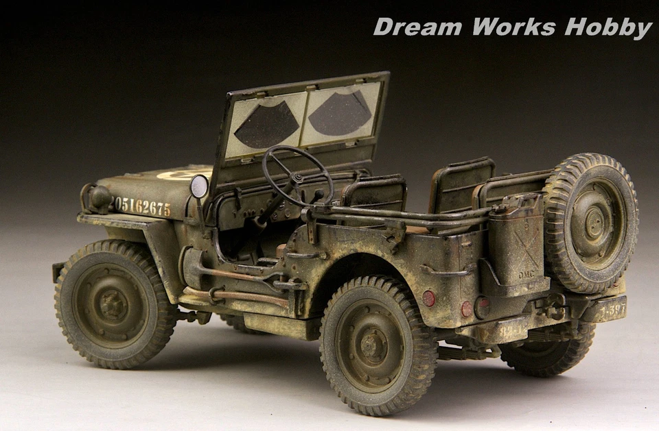 Award Winner Re-Built Re-Paint Large 1/18 Diecast US Army Jeep Willys MB 1/4T - Image 3 of 4