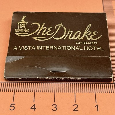 Matchbook Cover  The Drake A Vista International Hotel  Chicago Unstruck  gmg