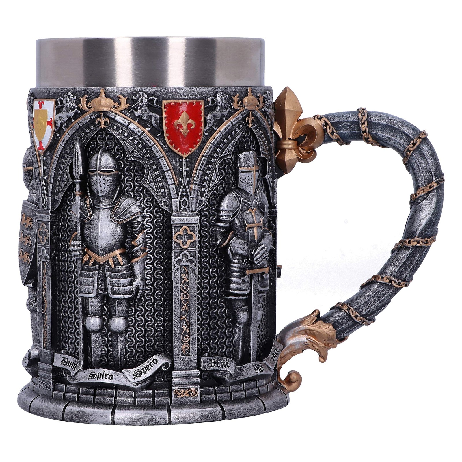 Nemesis Now B5167R0 Vow English Armoured Knight Latin Oath Tankard Silver 153 10890₽