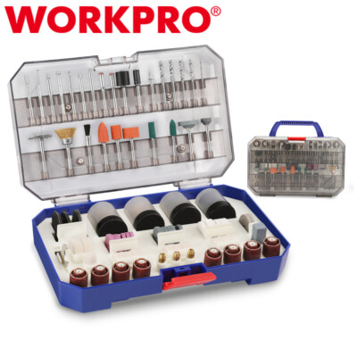 WORKPRO 306PC 1/8'' Rotary Tool Dremel Accessories Kit Grinding Sanding Polishing