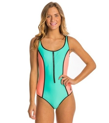 body glove zip up one piece