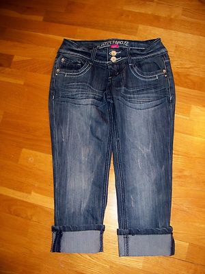 Plus Size Women's Comfort Stretch Capri Jean by Denim 24/7 by Roamans in Medium Stonewash (Size 38 T