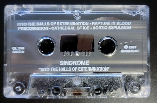 Sindrome "Into the Halls of Extermination" 1987 cassette (Sindrome) - Picture 3 of 5