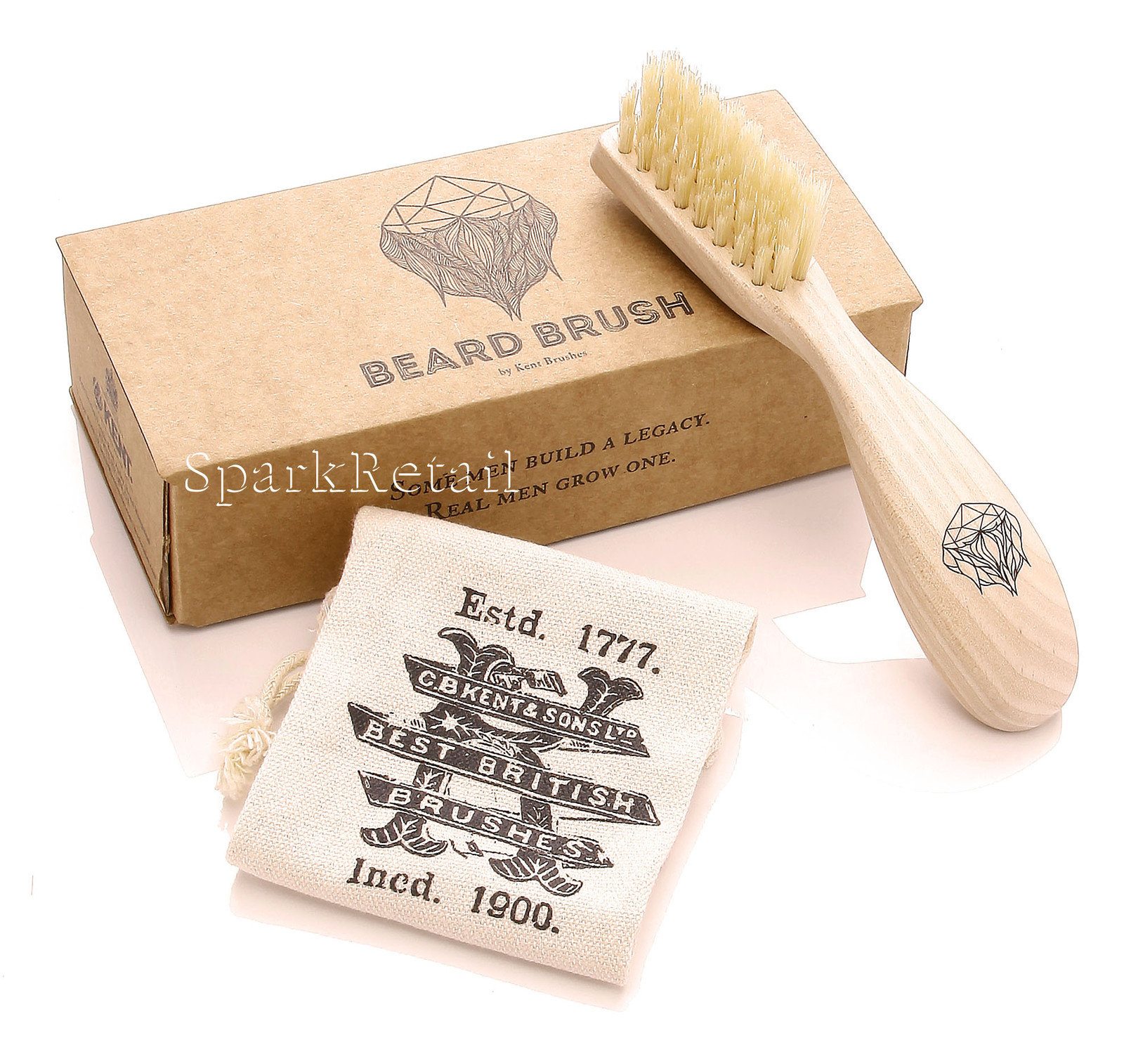 Kent Brushes Beard Brush Right Handed - Image 2