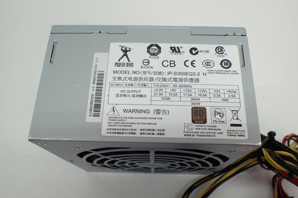 Pre-Owned Power Man IP-P300CN7-2 20+4 Pin 300W SFX Desktop Power Supply Pre-Owned Power Man IP-P300CN7-2 20+4 Pin 300W SFX Desktop Power Supply