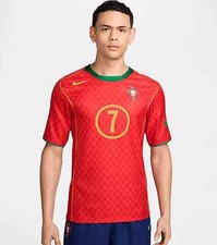 Nike Portugal 2004 Hombre Luis Figo Reedición Fútbol Réplica Jersey Talla L NUEVO