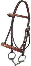 Vespucci Fancy Raised Padded Hunter Bridle with Reins