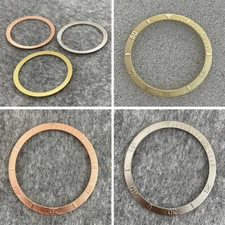 Engraved Steel Watch Bezel Outer Diameter 36.5MM Inner 30.6MM Watch Insert Ring