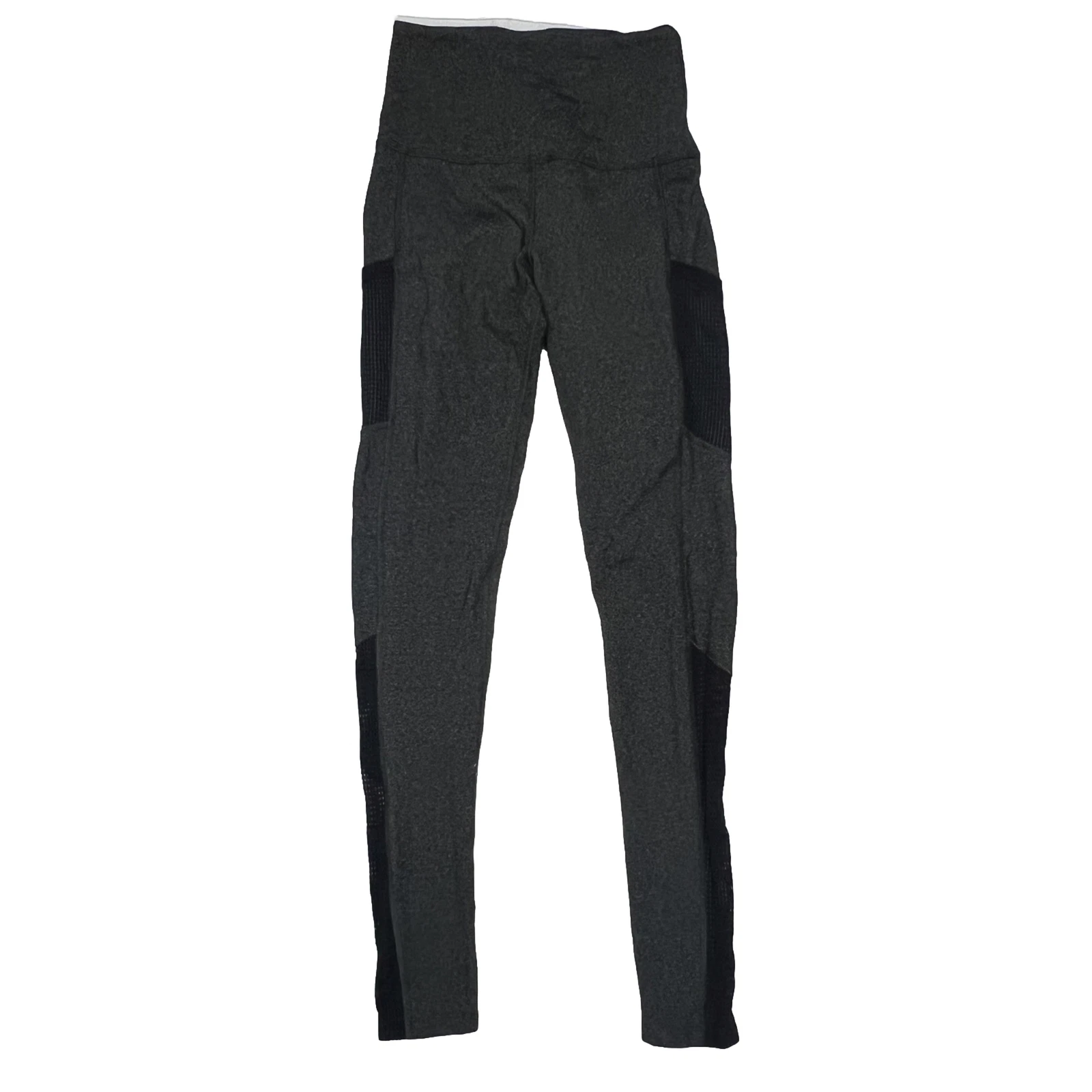 beyond-yoga vysokým pasem po celé délce černé síťované kapsy leggings