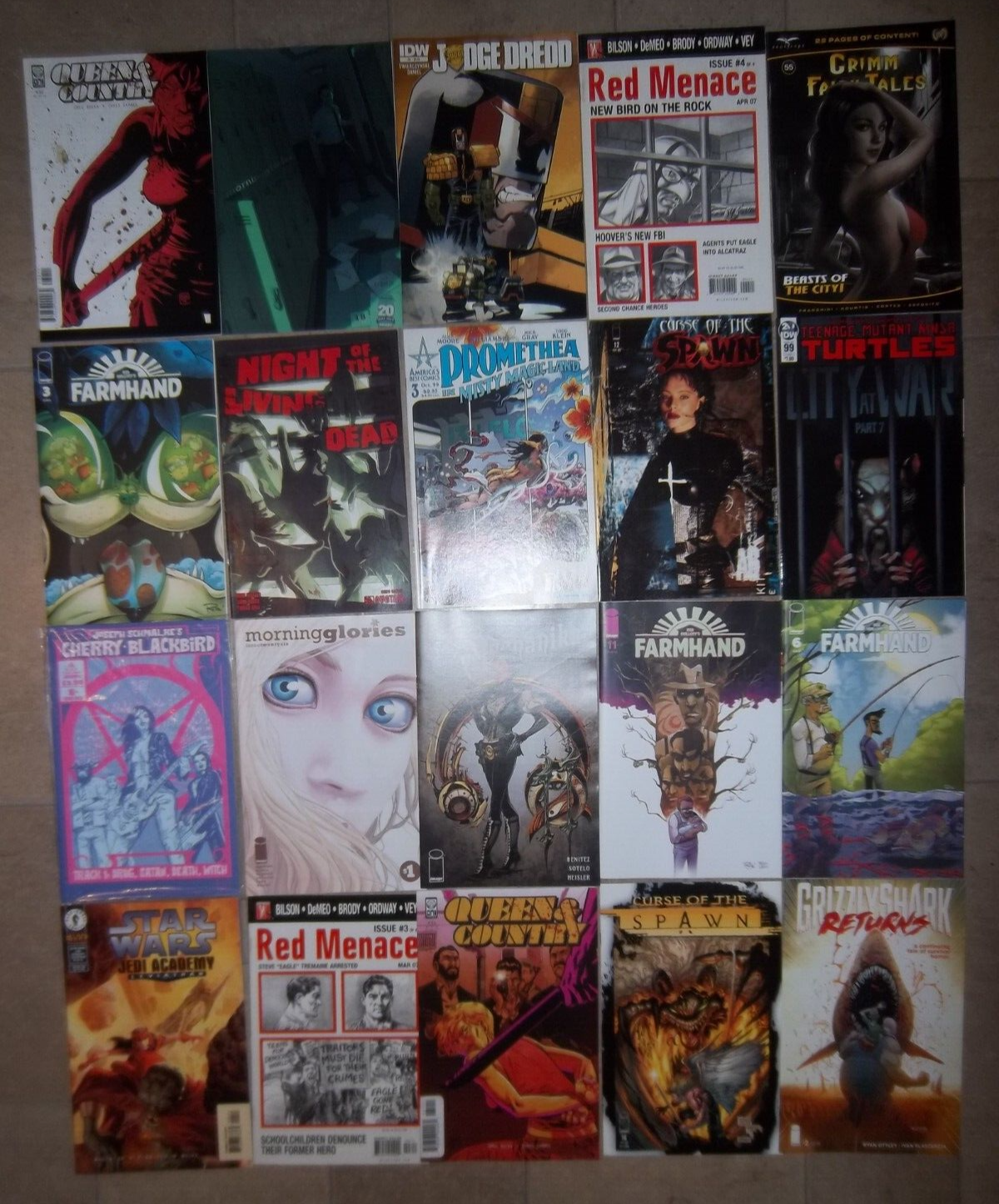 Large Mixed Lot of Indie indy Comics Spawn Turtles Cherry Blackbird Grimm