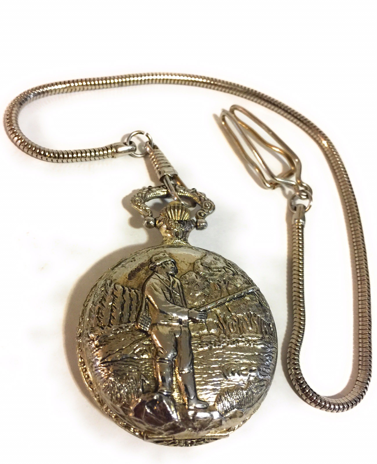 CARIOLE Fisherman Pocket Watch Hong Kong Working eBay