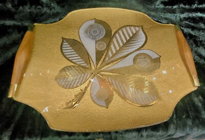 Vintage Mid Century  George Briard ''Heritance''  Glass Tray