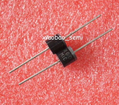 50pcs 6Amp 1000V 1KV Axial Hot Sale Diodes Rectifier 6A10 - Picture 1 of 1