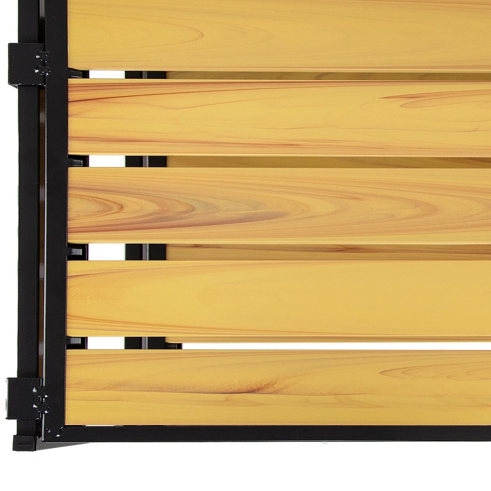 Seville Classics 2-Tier Resin Slatted Shoe Rack, Aspen - Image 4 of 4