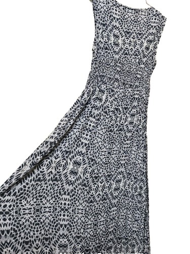 Robe Mlle Gabrielle 100% Coton Bleu Marine à Pois Blancs - Taille PM - Ceinturée - Neuf Avec étiquettes