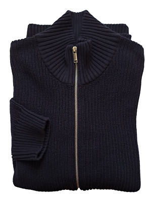 MCNEAL HE Strickjacke RV XL ca.54/56 Organic Cotton BW 100% d.-blau UVP69,99 