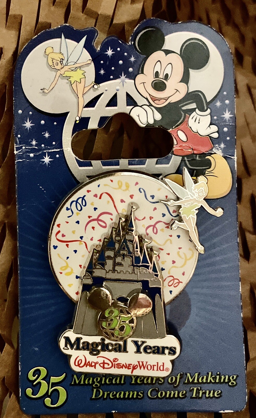 Disney Pin 2006 WDW 35 Magical Years Tinker Bell Castle Spinner