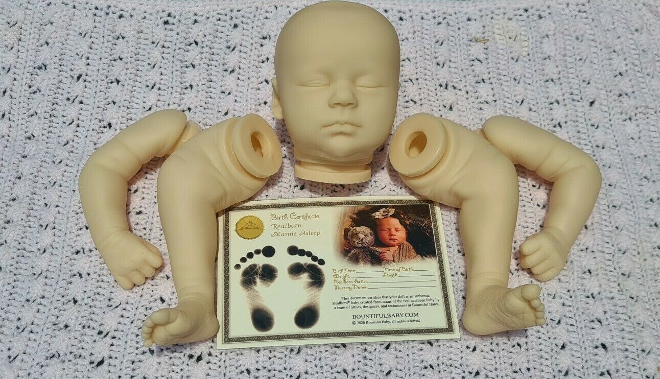 Cute Realborn Marnie Sleeping 19" Vinyl DIY Reborn Doll Kit ORIGINAL