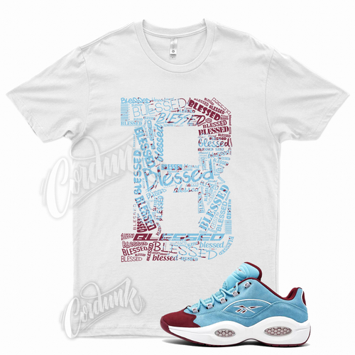 White BLESSED T Shirt for Reebok 