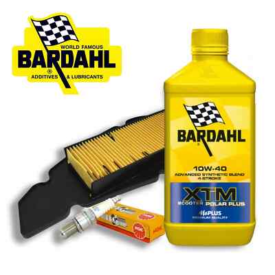 Set / Service Malaguti Blog 160 2009 2011 Bardahl XTM 10W40 Luftfilter Kerze