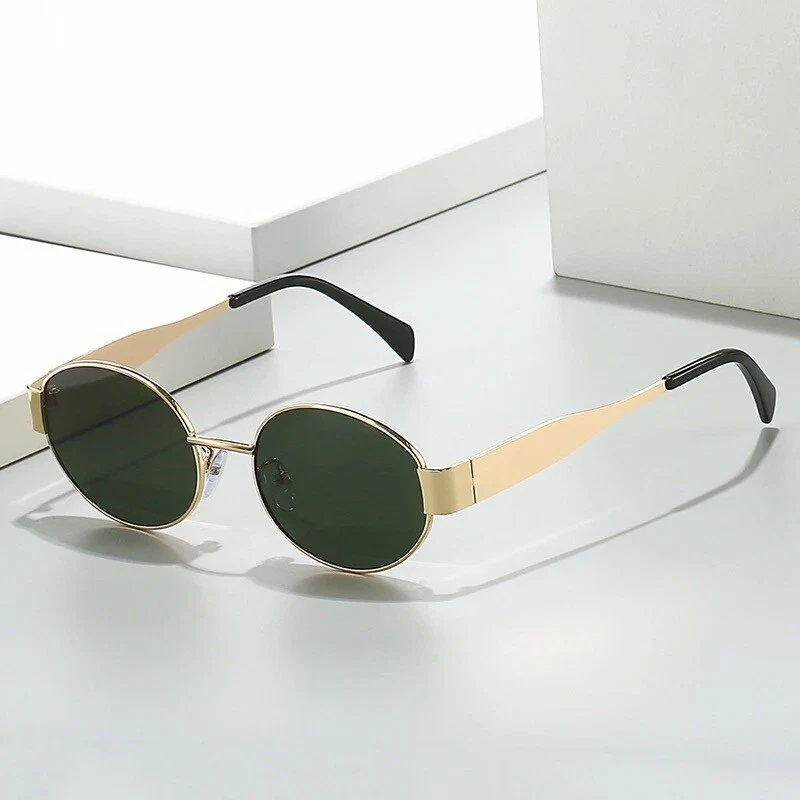 Fashion Oval Sunglasses Vintage Retro Shades Sun Glasses for  display picture 3
